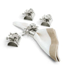Michael Aram White Orchid Napkin Ring Set of 4